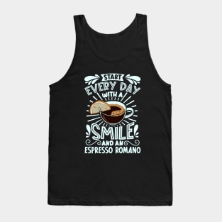 Smile with Espresso Romano Tank Top